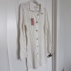 NWT Miss Lola Cream Knit Turtleneck Sweater